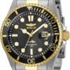 Invicta Men's Pro Diver Quartz Watch with Stainless Steel Strap, Two Tone watch.