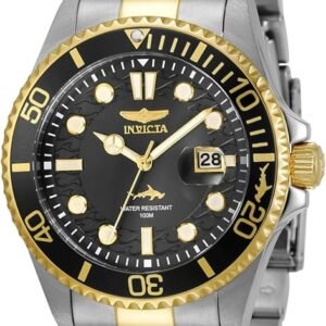 Invicta Men's Pro Diver Quartz Watch with Stainless Steel Strap, Two Tone watch.