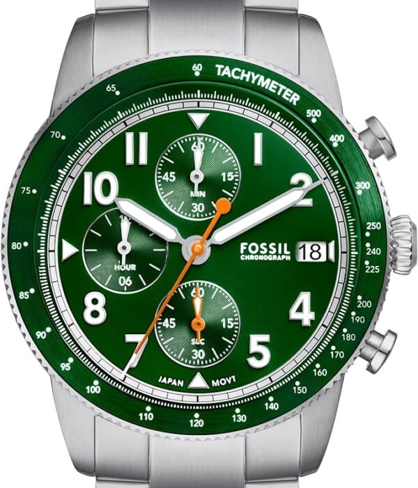 Fossil Men's Sport Tourer Quartz Stainless Steel Chronograph Watch
