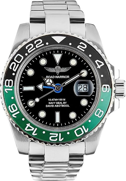 81R-EQyds6L._AC_SY695_ GMT Master 316L Case - Black and Green Bezel, Ronda 505 Movement, Men's Pro Diver Watch