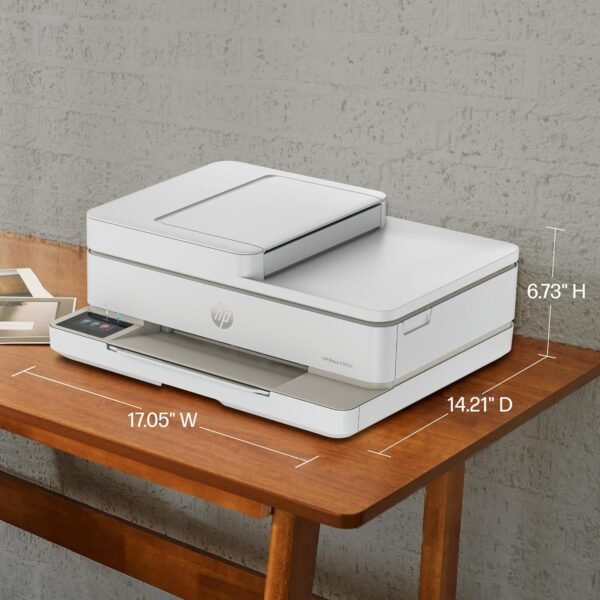 HP Envy 6555e Wireless All-in-One Color Inkjet Printer, Print, scan, Copy, Duplex Printing Best-for-Home, 3 month Instant Ink trial included