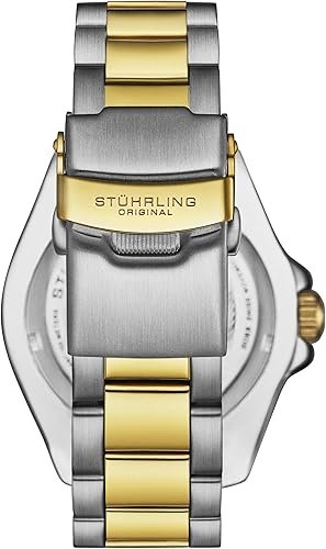 81e7Z3diM7L._AC_SY500_ Stuhrling Original Men's Dive Watch, Swiss Movement, Stainless Steel, Blue Dial, Stainless Steel Bracelet, 100M Water Resistant
