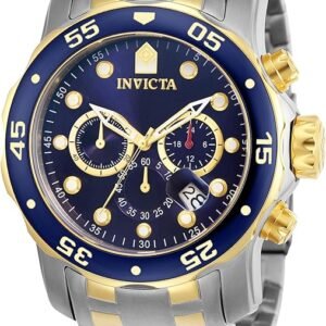 Invicta Men's Pro Diver Scuba 48mm Two Tone Stainless Steel Chronograph Quartz Watch