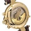 Stauer Gold Finished Graves '33 Wristwatch – Automatic Watch for Men with 39mm Gold Finished Casing – Moon Phase Watch with Brown Leather Band
