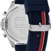 Tommy Hilfiger Men's Multifunction Quartz Watch – 46mm Stainless Steel Case, Racing-Inspired Design, 5 ATM Water Resistant, Elegant Modern Timepiece, Gift for Him