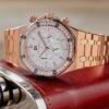 Men's Watches DA Royalty Rose Gold Luxury Watch Chronograph 316 Stainless Steel, White Dial, Japanese Movement AP Style