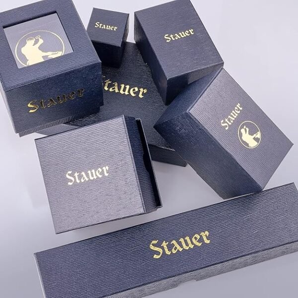 Stauer Gold Finished Graves '33 Wristwatch – Automatic Watch for Men with 39mm Gold Finished Casing – Moon Phase Watch with Brown Leather Band