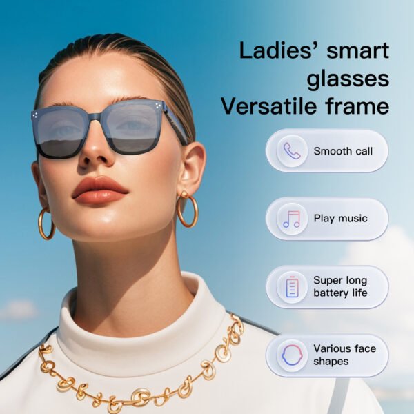 High-tech Products Music Call Wireless Headphone Smart Glasses Uv Protection Sunglasses Smart Sunglasses