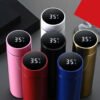 ntelligent Outdoor 500ml Stainless Steel Water Bottle Smart Thermo Reminder with LED Display Screen for Travel and Mugs