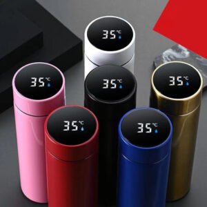 ntelligent Outdoor 500ml Stainless Steel Water Bottle Smart Thermo Reminder with LED Display Screen for Travel and Mugs