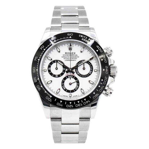 Rolex Cosmograph Daytona White Dial Stainless Steel Oyster Mens Watch 40Mm
