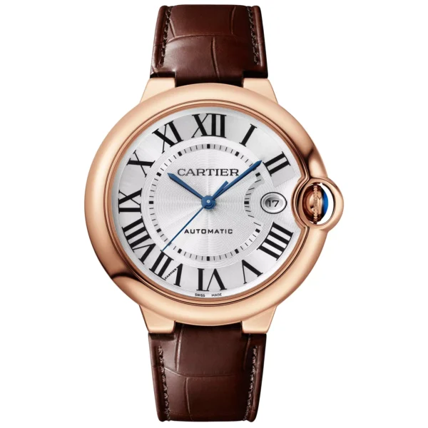 Cartier Ballon Bleu De Cartier Men'S Leather Strap