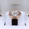 Cartier Ballon Bleu De Cartier Men'S Leather Strap
