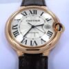 Cartier Ballon Bleu De Cartier Men'S Leather Strap