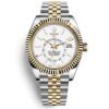 Rolex Oyster Perpetual Sky-Dweller Automatic Chronometer White Dial Men Watch 42Mm