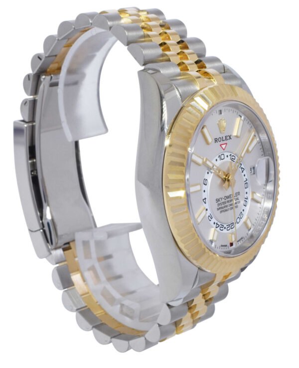 Rolex Oyster Perpetual Sky-Dweller Automatic Chronometer White Dial Men Watch 42Mm