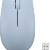 Lenovo 300 Wireless Mouse – Computer Mouse for PC, Laptop with Windows – Ambidextrous Design – 2.4 GHz Nano USB Receiver – 12 Month Battery Life