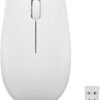 Lenovo 300 Wireless Mouse – Computer Mouse for PC, Laptop with Windows – Ambidextrous Design – 2.4 GHz Nano USB Receiver – 12 Month Battery Life