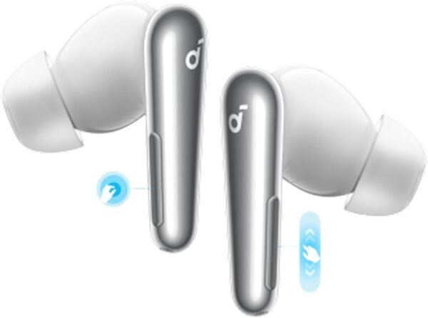 Soundcore Liberty 4 Pro by Anker, Noise Cancelling Wireless Earbuds, 7-Sensor and Real-Time Adaptive Noise Cancelling, 2× Faster Charging, Studio-Level Hi-Fi Music, Clear Calls with 6 Mics and AI