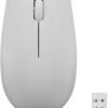Lenovo 300 Wireless Mouse – Computer Mouse for PC, Laptop with Windows – Ambidextrous Design – 2.4 GHz Nano USB Receiver – 12 Month Battery Life