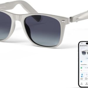 AI Glasses for Men & Women, Smart Glasses Powered by ChatGPT, AI Real-time Translation with 147 languages, 11H Music Play, Bluetooth Sunglasses with Polarized Lens, UV Protection for Daily Use, Travel