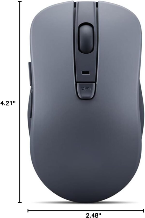51lrJo8j-EL._AC_SL1500_ Lenovo Bluetooth Silent Mouse (WL300) - 5 Button Computer Mouse with Silent Left & Right Click – Sculpted Grip, Microsoft Swift Pair, Up to 1600 DPI (Grey)