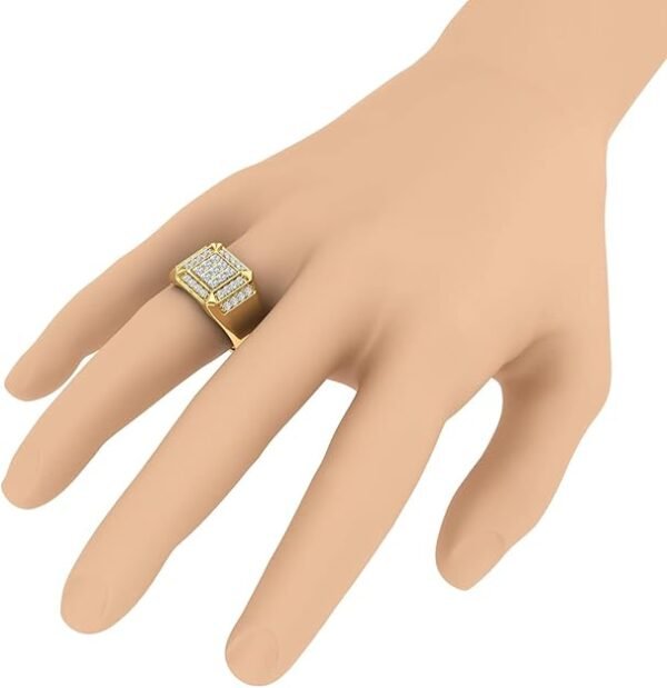 3/4 Carat Men Diamond Wedding Band Ring in 10K Gold
