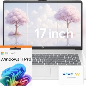 HP 2025 New 17 inch Laptop Computer • 32GB RAM • 1TB SSD • Back to School Limited Edition with Microsoft Office • Intel 13th 8-Cores i3 CPU • 10-Key Number Pad • WOWPC Recovery USB • Window 11 Pro