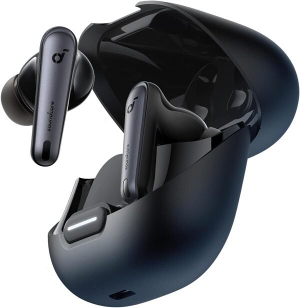 Soundcore by Anker Liberty 4 NC Wireless Earbuds, 98.5% Noise Reduction, Adaptive Noise Cancelling to Ears and Environment, Hi-Res Sound, 50H Battery, Wireless Charging, Bluetooth 5.3