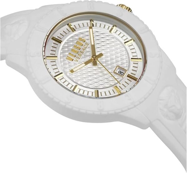 61EJFj3NxLL._AC_SY695_ Versus Versace Mens Tokyo. Sporty Fashion Watch with Date Function. Adjustable Silicone Strap. Includes Travel Gift Pouch.