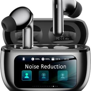 Wireless Earbuds, Ear Buds Active Noise Cancelling with Charging Case, 6.0 Bluetooth Earbuds with AI Clear Calls, 40H Playtime for Sports & Working, Stereo Sound Headphones for iPhone/Android/iPad