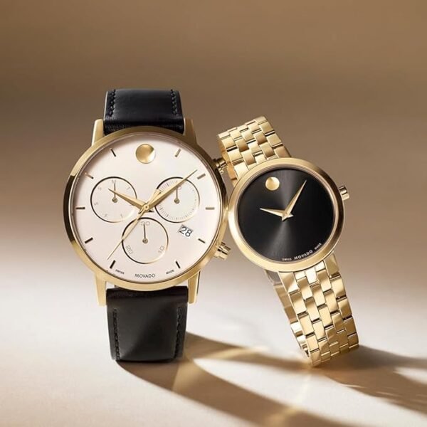 Movado Museum Classic Women's Watch - Swiss Quartz Movement, Stainless Steel Link Bracelet - 3 ATM Water Resistance - Classic, Luxury Fashion Timepiece for Her - 29.5mm