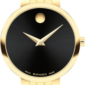 Movado Museum Classic Women's Watch - Swiss Quartz Movement, Stainless Steel Link Bracelet - 3 ATM Water Resistance - Classic, Luxury Fashion Timepiece for Her - 29.5mm