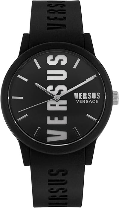 61LlzUDXfCL._AC_SY695_ Versus Versace Mens Barbes Fashion Watch with Versus Branding. Adjustable Water-Proof Silicone Strap. Includes Travel Gift Pouch.