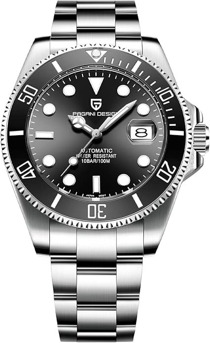 61ae51WWpbL._AC_SY695_ Watches for Men Pagani Design 42MM Automatic Watch Mechanical Stainless Steel Waterproof Diving Watch