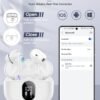 Wireless Earbuds, Bluetooth 5.4 Headphones Bass Stereo, Ear Buds with Noise Cancelling Mic, IP7 Waterproof in Ear Earphones, 36H LED Display Bluetooth Earbuds for Laptop Pad Phones Sports, White