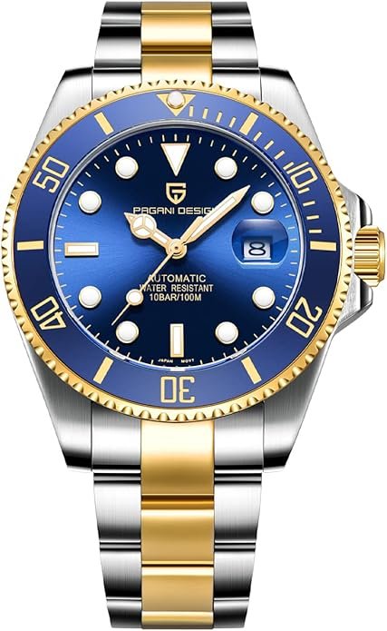 61sv-uS1a1L._AC_SY695_ Watches for Men Pagani Design 42MM Automatic Watch Mechanical Stainless Steel Waterproof Diving Watch