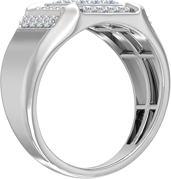 3/4 Carat Men Diamond Wedding Band Ring in 10K Gold