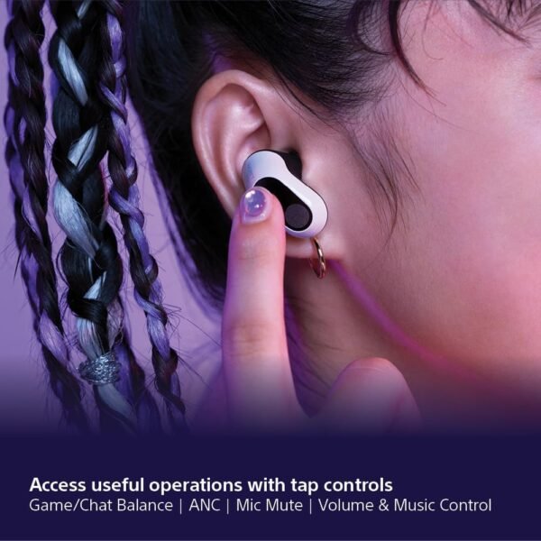 Sony INZONE Buds Wireless Gaming Earbuds, Perfect for PlayStation® 5, for PC/PS5/Switch/Mobile, 48Hr Battery with Case, Noise Canceling, 360 Spatial Sound, 2.4GHz USB-C Dongle, WF-G700N White