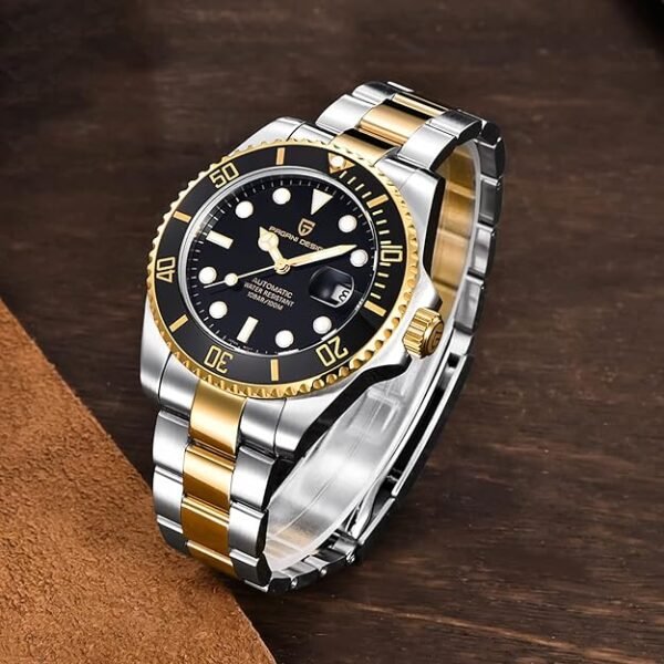 71-daAJfsqL._AC_SY625_ Watches for Men Pagani Design 42MM Automatic Watch Mechanical Stainless Steel Waterproof Diving Watch