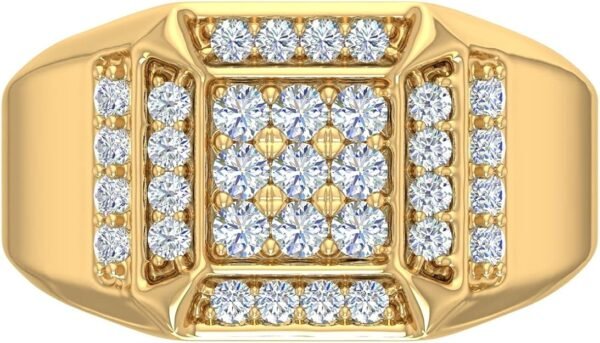 3/4 Carat Men Diamond Wedding Band Ring in 10K Gold