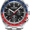 Pagani Design Men's Chronograph Quartz Dial 40mm VK63 Movement Stainless Steel Mirror Sapphire Watch 100 Meter Water Resistant Sport Watch