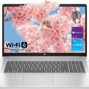 HP High-Performance 17.3" Laptop, 17.3" HD+ Touchscreen, 8-Cores Intel i3-N305, 32GB RAM, 128GB eMMC + 2TB PCIe SSD, Webcam, HDMI, Numeric Keypad, Wi-Fi 6, Windows 11 Pro, Silver