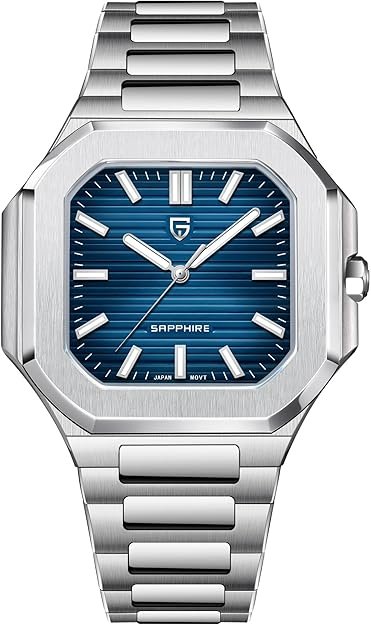 Pagani Design Watches for Men Japanese VH31 Movement with Scratch-Resistant Sapphire Crystal, 100m Waterproof, 316L Stainless Steel, Dress & Casual Wrist Watch for Men
