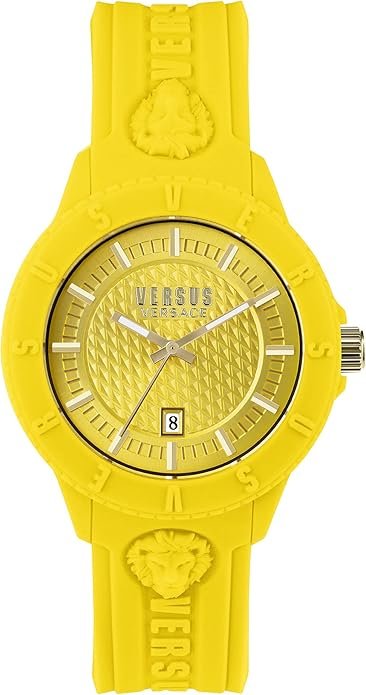 71U8fLD+qVS._AC_SY695_ Versus Versace Mens Tokyo. Sporty Fashion Watch with Date Function. Adjustable Silicone Strap. Includes Travel Gift Pouch.