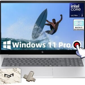 HP Envy Touchscreen Laptop for Business - 17.3" FHD Anti-Glare Display, Intel 16-Cores Ultra 7 155H (up to 4.8 GHz), Windows 11 Pro, Backlit Keyboard, Wi-Fi 7 (16GB DDR5 RAM | 512GB SSD)