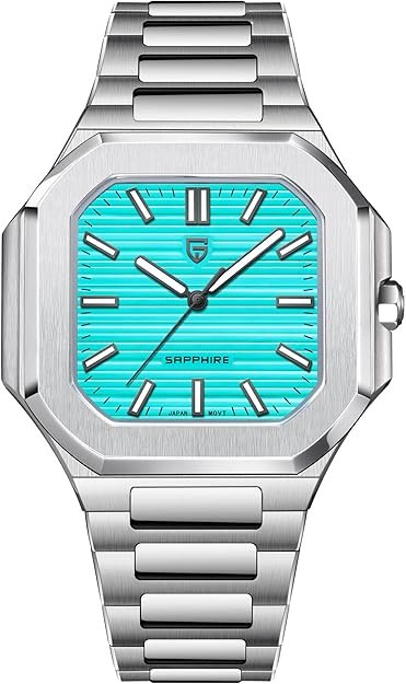 Pagani Design Watches for Men Japanese VH31 Movement with Scratch-Resistant Sapphire Crystal, 100m Waterproof, 316L Stainless Steel, Dress & Casual Wrist Watch for Men