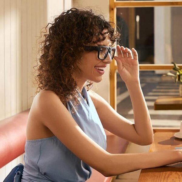 Smart Glasses with Full HD Camera & Open Ear Bluetooth Speaker Headphone,Built in Memory,for Men Women