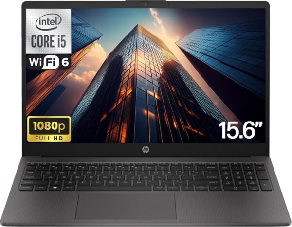 HP 250 255 G10 Business Laptop 15.6" FHD Display, Intel Core i5-1334U (Beats AMD Ryzen 5 7530U) 16GB RAM, 512GB PCIe SSD for Home, Student, Webcam, Numeric Keypad, Windows 11 Pro