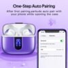 2 Sets X08 Forest Green and Phantom Purple Bluetooth Headphones True Wireless Earbuds 60H Playback Ear Buds with Wireless Charging Case in-Ear Earbuds with Mic